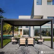 Image of Mirador 8ft 8" x 14ft 5" (2.7m x 4.4m) Louvered Aluminium Pergola