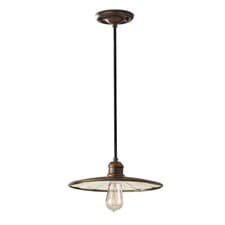 Image of 1 Bulb Ceiling Pendant Light Fitting Astral Bronze LED E27 60W Bulb