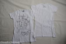 Image of THE BEATLES YELLOW SUBMARINE DRAWING WHITE LADIES SKINNY T SHIRT NEW OFFICIAL