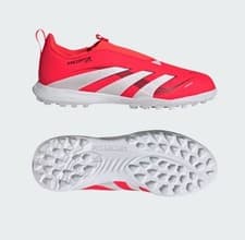 Image of ADIDAS PREDATOR JUNIOR LEAGUE LL FG LACELESS BOOTS SIZE UK 2 RED NEW