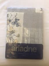 Image of Ariadne Double Bed Duvet Set/light Blue Flower Pattern/ 100 % Cotton/new