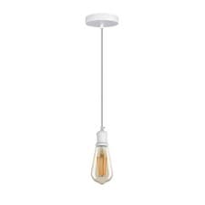 Image of 1 m, 2m Ceiling Light Fitting E27 Vintage Industrial Pendant Lamp Bulb Holder UK