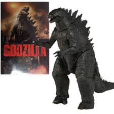 Image of NECA Godzilla 2014 Movie Black 6" Action Figure 12" Head To Tail Boxed New