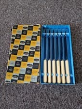 Image of Joseph Rodgers and Sons Sheffield Stainless Steel Butter Knives Vintage Set