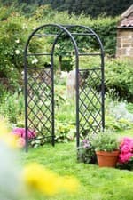 Image of Metal Heavy Duty Lattice Garden Arch | Stunning Garden Feature