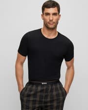 Image of BOSS Orange 3 Pack Classic Regular Fit Crew Neck Mens T-Shirts NOS - Black 001