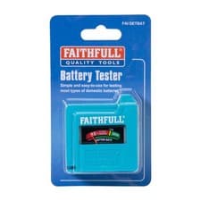 Image of Faithfull FAIDETBAT Battery Tester for AA, AAA, C, D & 9V