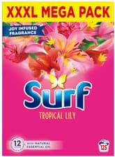 Image of Surf Tropical Lily Washing Powder Laundry Detergent 125 Washes 6.25KG