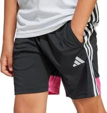 Image of adidas Tiro 25 Essentials Junior Training Shorts Black Kids Football Zip Pocket