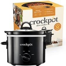 Image of Crockpot Slow Cooker | Removable Easy-Clean Ceramic Bowl | 1.8 L Small Slow