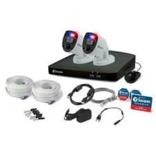 Image of Swann CCTV Kit DVR5680 4 Channel 4K UHD 1TB HDD Enforcer Warning Light 2 Camera
