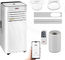 Image of Portable Air Conditioner Conditioning Remote Cooling Timer Window Kit 7000 BTU