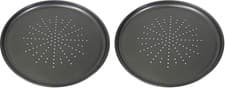 Image of Large Perforated Pizza Tray 32.5cm / 12.5in - Carbon Steel, Non‑Stick, Oven Safe