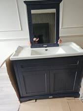 Image of 🌟BLACK FRIDAY DEAL 🌟 Vanity Unit 1020mm Twilight Blue/ with matching mirror