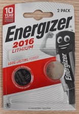 Image of Energizer CR2016 3V Lithium Coin Cell Batteries Longest Expiry