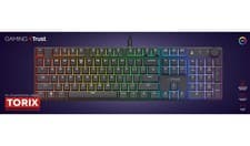 Image of Trust GXT 866 Torix Wired USB Mechanical QWERTY LED Black
