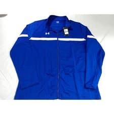 Image of Under Armour Men's XL Team Knit Track Jacket Full Zip Blue Athletic New NWT