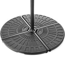 Image of Parasol Base Overhanging Concrete Filled Banana Cantilever Stand 50kg Christow
