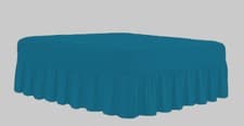 Image of LUXURY PLAIN DYED FRILLED POLY COTTON PLATFORM BASE VALANCE SHEETS ALL SIZES
