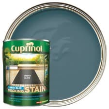 Image of Cuprinol Anti Slip Decking Stain 5L Urban Slate Exterior Timber Protector Patio