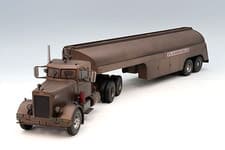 Image of IXO 1/43 1955 PETERBILT 281 NEEDLENOSE TRUCK & TANKER TRAILER DUEL MOVIE TTR038