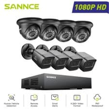 Image of SANNCE 1080P CCTV Camera System 2MP 4 8CH 5IN1 DVR Night Vision Outdoor Security