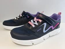 Image of Geox Lights Aril Navy Lilac Sneakers Trainers