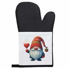 Image of 'Sweetheart Christmas Gnome' Oven Glove / Mitt (OG00049513)