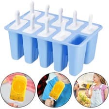 Image of 10 Holes Silicone Ice Lolly Popsicle Frozen Mould Ice Cream DIY Maker Mould