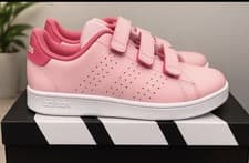 Image of Adidas Advantage CF C Pink Kids Trainers – Size UK 2