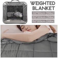 Image of All Season Weighted Blanket GREY 9kg - 152 x 203cm