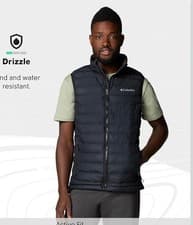 Image of Columbia Mens Powder Lite II Insulated Vest puffer body warmer Black XL