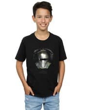 Image of Star Wars Boys The Mandalorian Dark Helmet T-Shirt