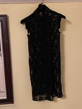 Image of Beautiful AllSaints All Saints Black Lace Dress Brand New BNWT Under Half-Price