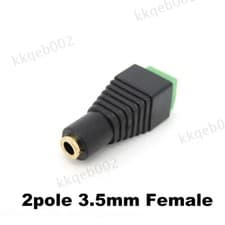 Image of 3.5mm Jack Plug 2 3 4 pin Pole mono Stereo 3.5 Male female AV Screw Terminal