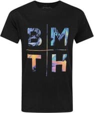Image of Officially licensed Bring Me The Horizon Colours Mens Black T Shirt Classic Tee