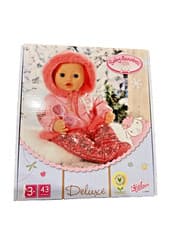 Image of BABY ANNABELL Doll Deluxe Winter time Outfit Sequin Snow Suit Clothes Set Toy