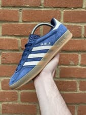 Image of adidas Originals Gazelle Indoor Blue/White/Gum Size 6 UK Trainers