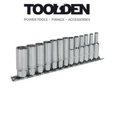 Image of Sealey AK2692 Socket Set 13pc 1/4"Sq Drive 6pt Deep WallDrive® Metric