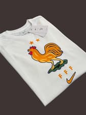 Image of Nike Men FFF France Crest T-Shirts Soccer Football Sz M / L / XL Tee Jersey New