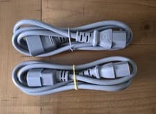Image of IEC C14 - IEC C13 extension Lead X2 Grey