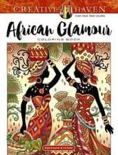 Image of Creative Haven African Glamour Coloring Book by Marjorie Sarnat (English) Paperb