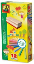 Image of SES CREATIVE Children's Coloured Chalk with Wiper Set (B27) *