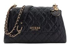 Image of GUESS shoulder bag Isemay Convertible Xbody Flap Bag Black