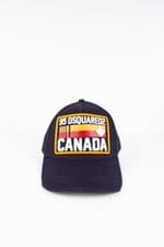 Image of Original Dsquared2 Adjustable Embroidered Canada Distressed Navy Cap One size