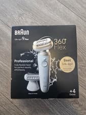 Image of Braun Silk-epil 9 Flex, Epilator For Easy Hair Removal, White/Gold 9-041 3D