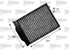 Image of Cabin filter Activated Carbon Filter 715539 VALEO for RENAULT MEGANE II