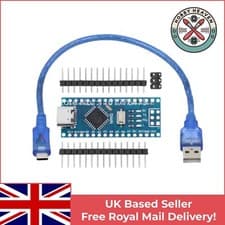 Image of Arduino Nano V3.0 USB-C + Cable | ATmega328 Controller Compatible Board