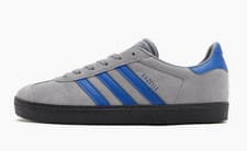 Image of adidas Originals Gazelle Junior Boys Girls Womens Trainers Grey Size. UK. 5.5