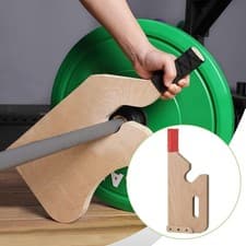 Image of Wood Barbell Jack Stable Deadlift Jack for Deadlifting Workout Barbell Stand